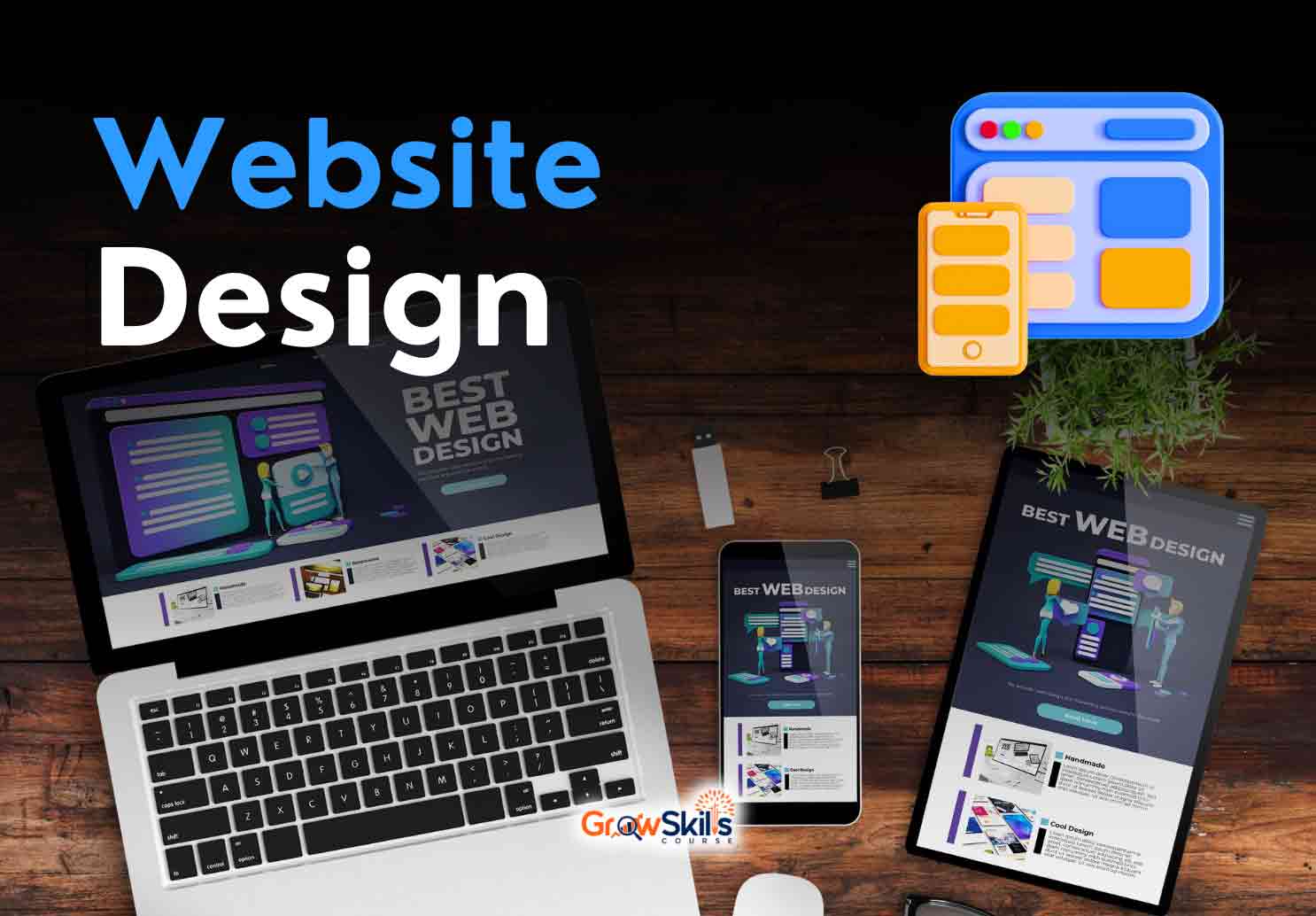 Website Design Course - GrowSkills Course